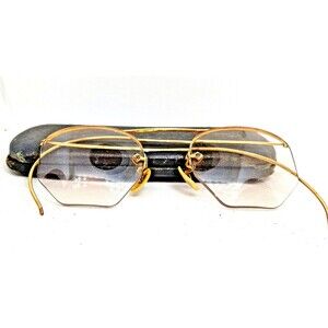Artcraft Vtg 1/10 12K Gold Filled Eyeglasses Glasses Frames Wire Rim Logansport